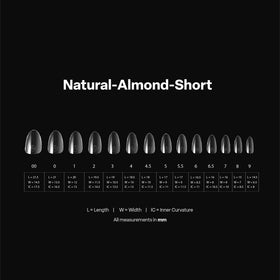 APRÉS Sculpted line tip curve comparison showing dramatic C-curve strength