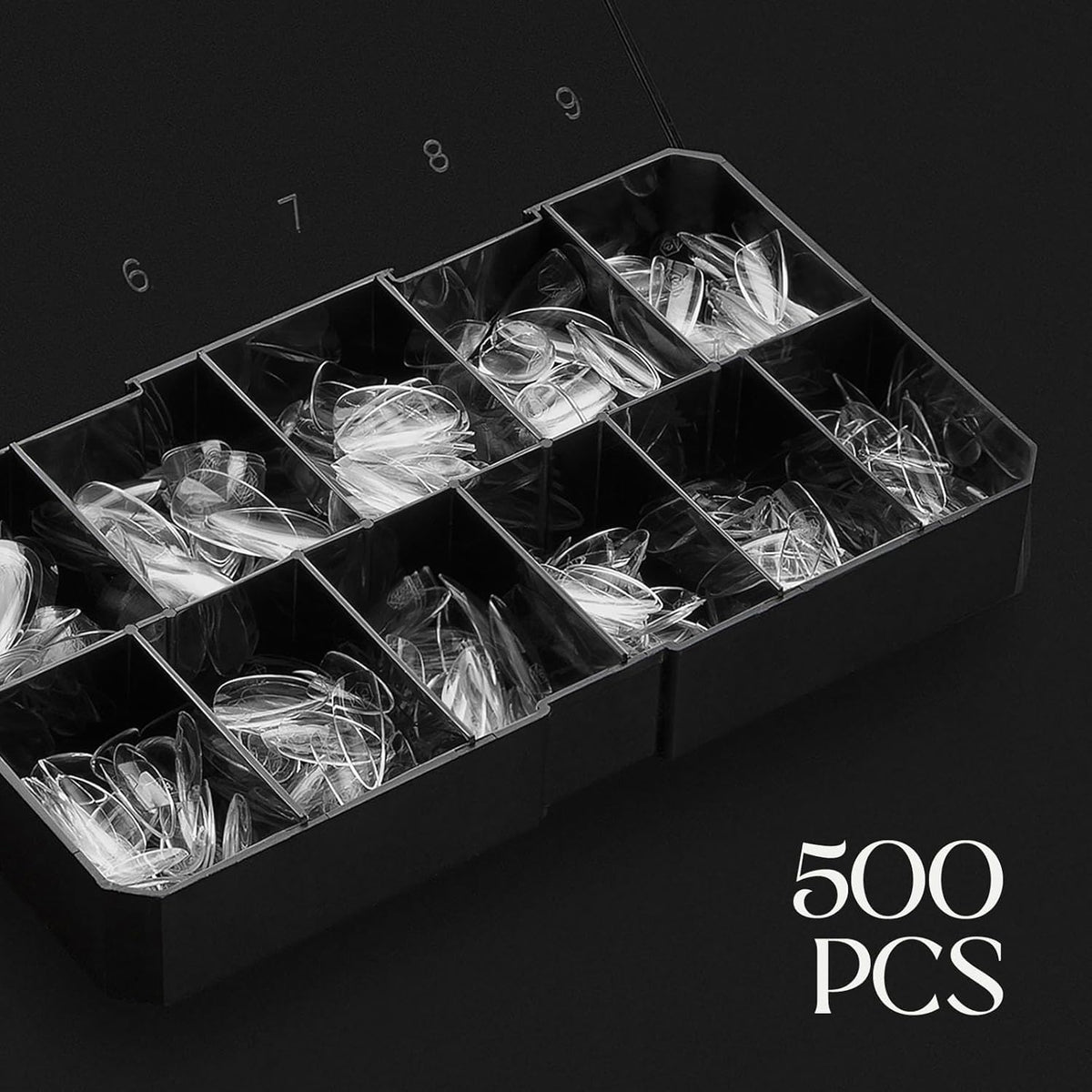 APRÉS Gel-X lineup sizes 00–9 displayed for precise fitting benefit