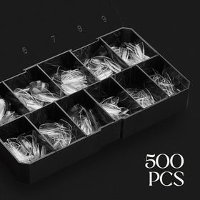 APRÉS array of labeled sizes 00–9 demonstrating precise fit options