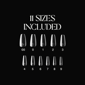 APRÉS size chart display of sizes 00–9 for accurate fitting benefit