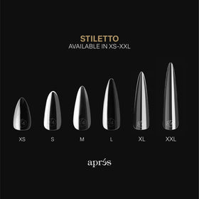 APRÉS laid out 14 sizes including half sizes for faster, precise sizing