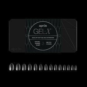 APRÉS close-up of Gel-X tip texture showing thin base for seamless finish