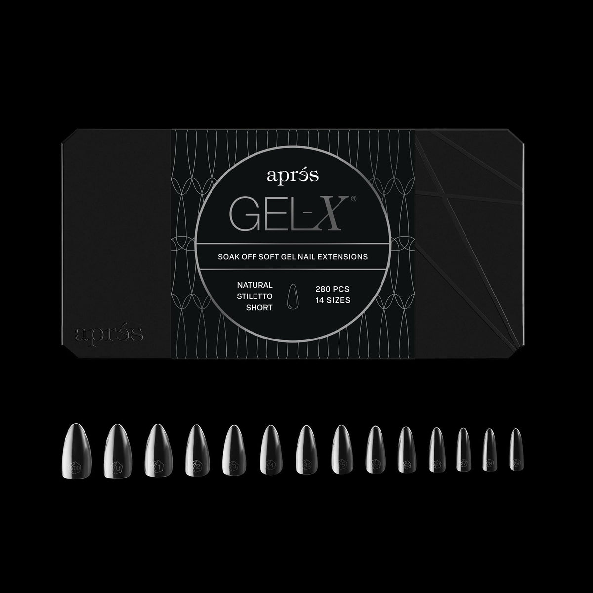 APRÉS close-up of thinner base on Gel-X tip for seamless blending