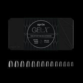 APRÉS front packaging showing 280 Gel-X tips and box benefits