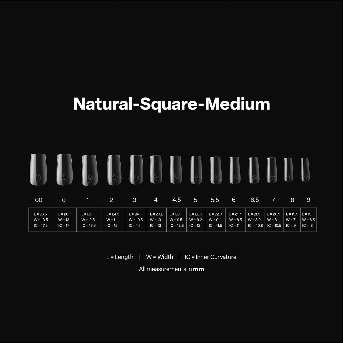 APRÉS size chart label display helping fast, accurate sizing