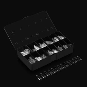APRÉS Gel‑X closeup of tip base and reinforced free edge for seamless finish