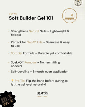 APRÉS soak-off demo with acetone pad showing easy removal benefit