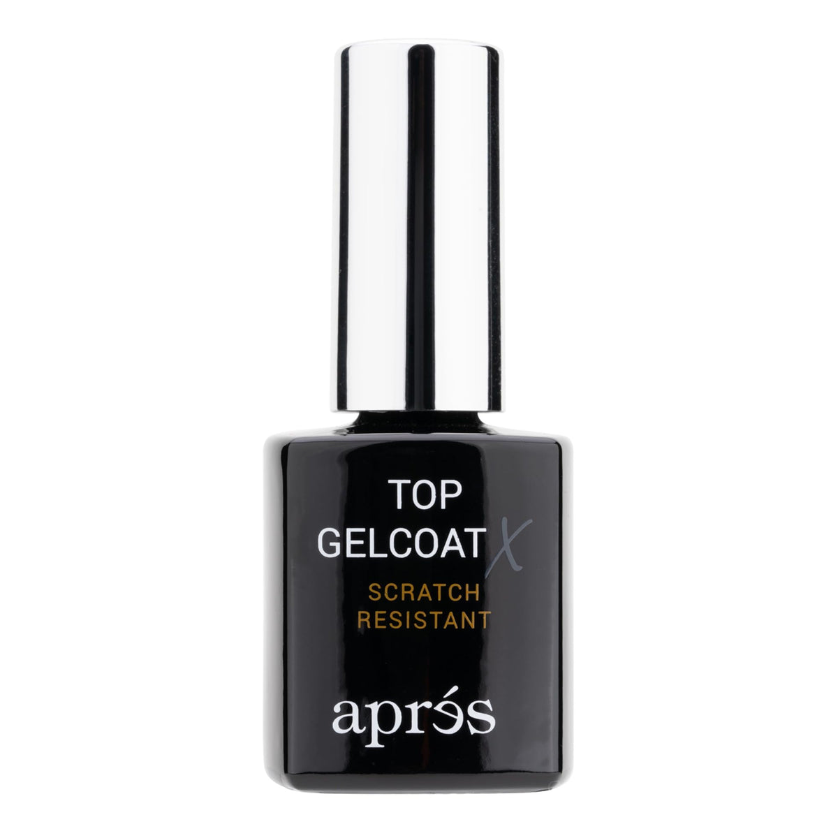 APRÉS front packaging of Top Gelcoat X showing product and glossy benefit