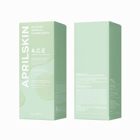 APRILSKIN applying serum to shoulder to show face and body calming use