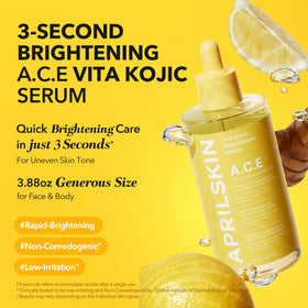 APRILSKIN watery serum texture close-up demonstrating fast absorption