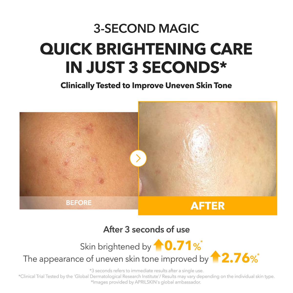 APRILSKIN applying serum to face for even tone and lightweight layer