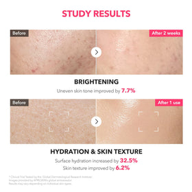 APRILSKIN application on hand illustrating lightweight finish and hydration benefit