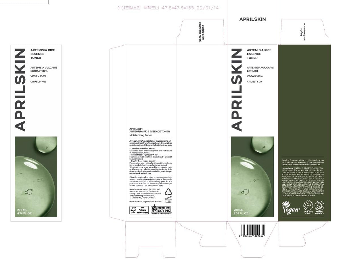 APRILSKIN toner in bathroom setting suggesting daily routine use and calm