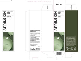 APRILSKIN toner in bathroom setting suggesting daily routine use and calm