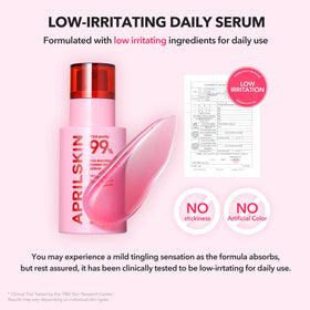 APRILSKIN before and after example showing improved tone appearance benefit