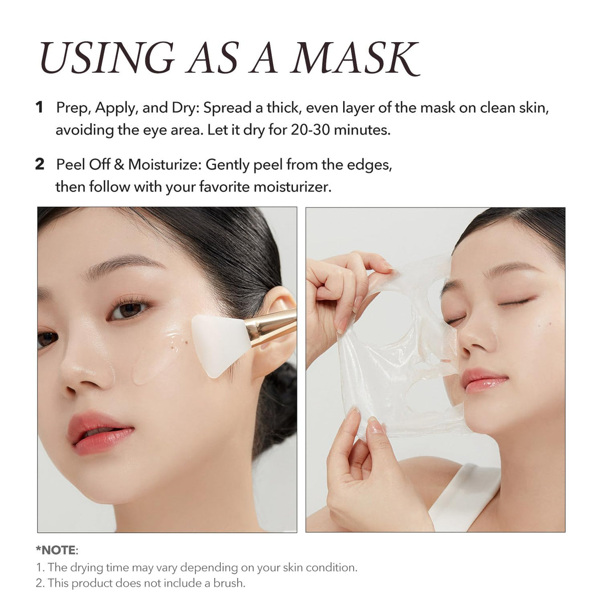 APRILSKIN after treatment smooth skin with minimized pores