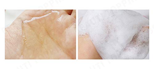 APRILSKIN cleanser in hand demonstrating size and hydrating formula benefit