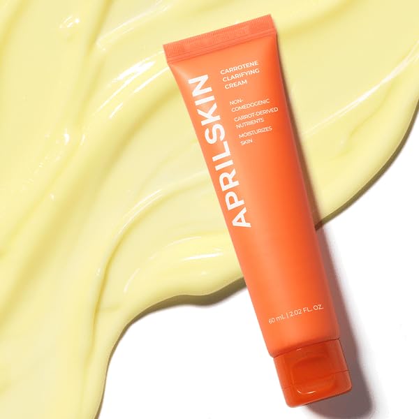 APRILSKIN Carrotene close-up texture shot showing lightweight cream for easy absorption
