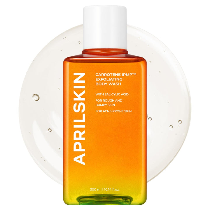 APRILSKIN front packaging showing bottle and label for easy identification and trusted formula