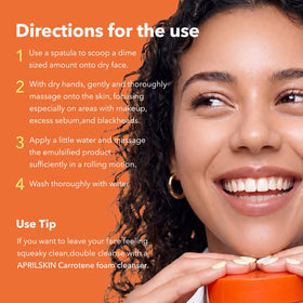 APRILSKIN in bathroom routine showcasing compatibility with double-cleansing