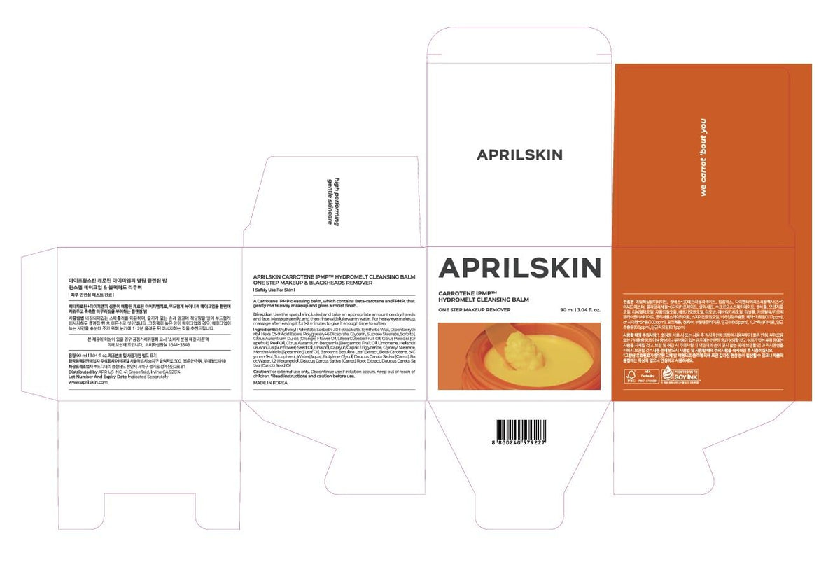 APRILSKIN ingredient label close-up emphasizing noncomedogenic formula