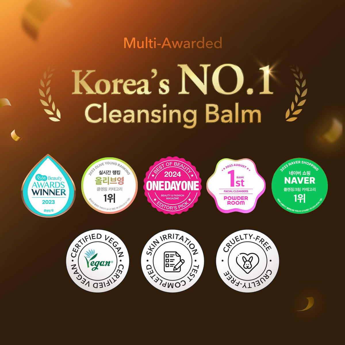 APRILSKIN warming balm in hand to show melt-on-contact action