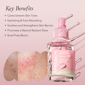 APRILSKIN dispensing pump releasing serum for precise, mess-free use