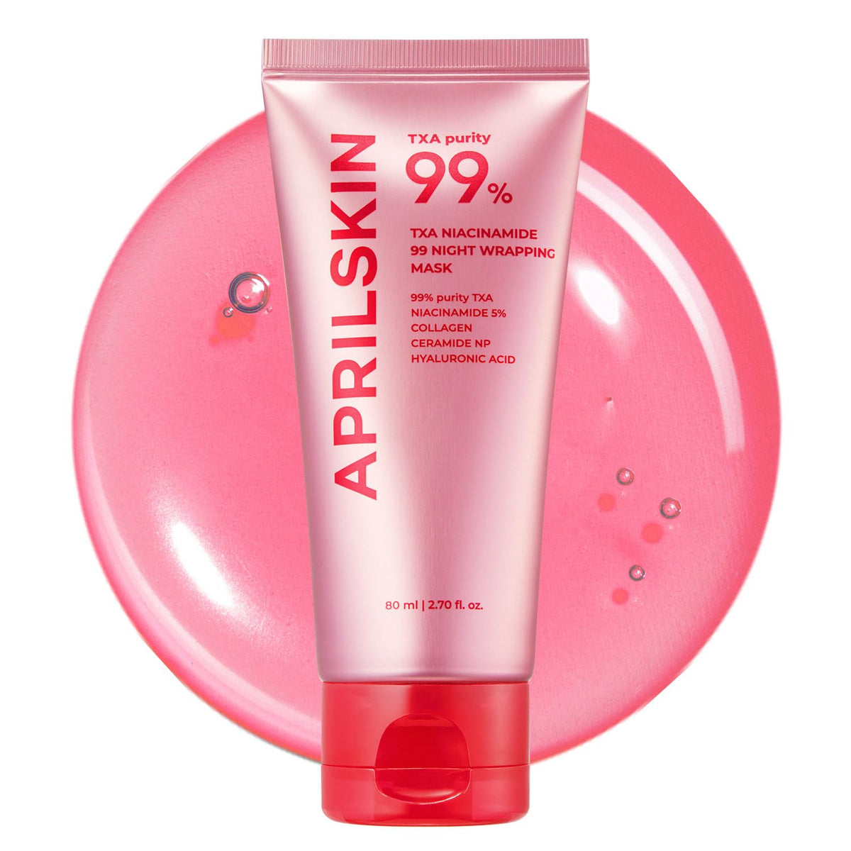 APRILSKIN front packaging showing mask jar and clear product benefit