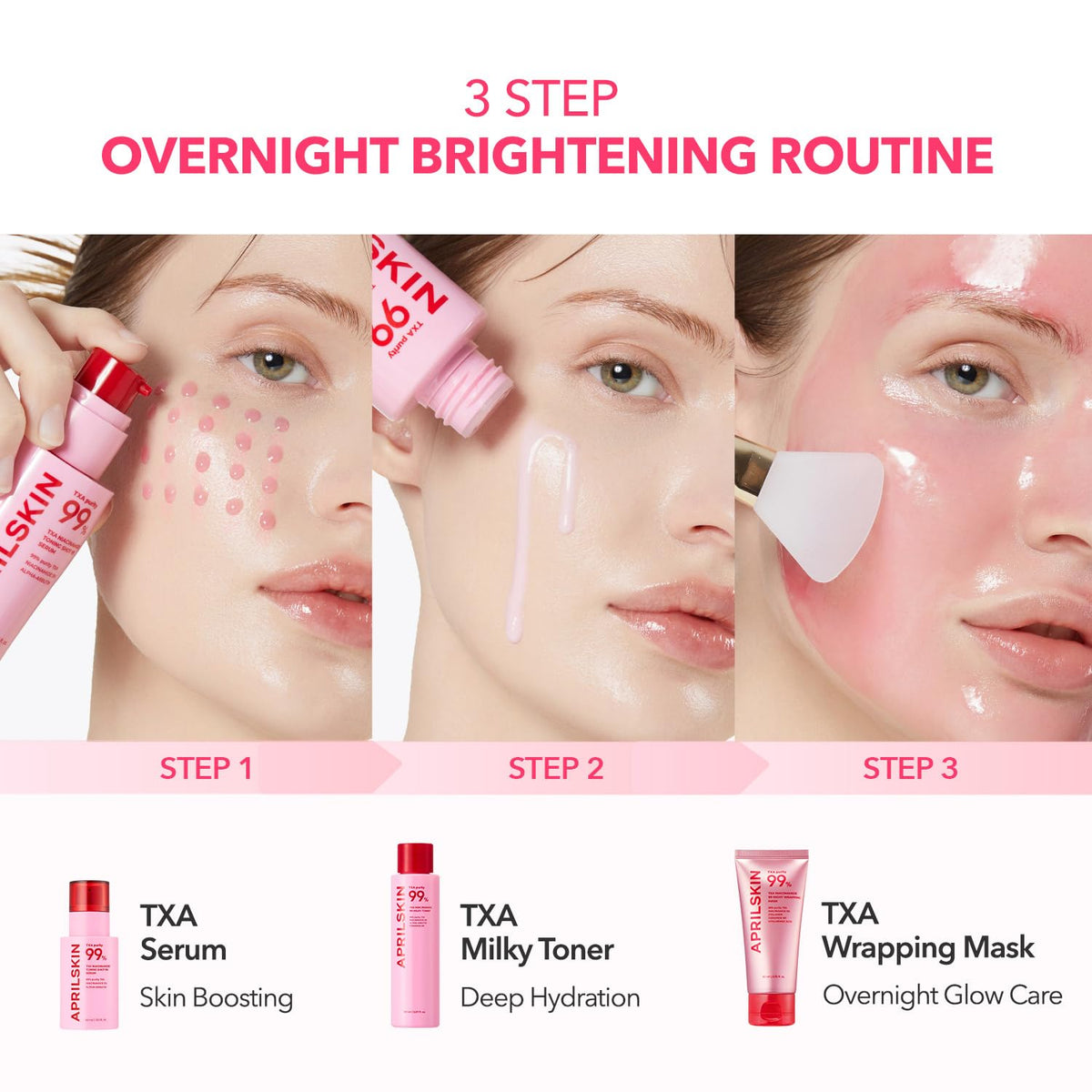 APRILSKIN label detail showing directions and ingredient focus
