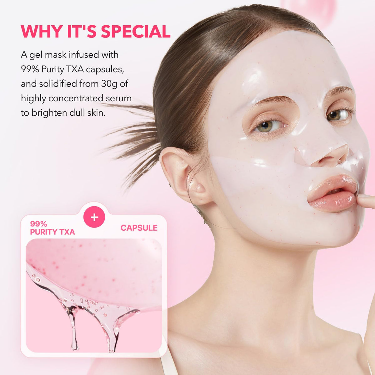 APRILSKIN gel texture close-up illustrating smooth application