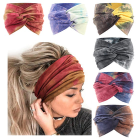 AQOKKA front view of headband set showing six colors and packaging benefit