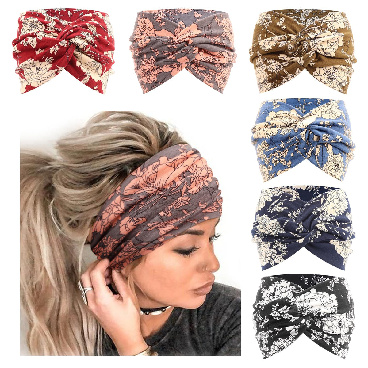 AQOKKA front view packaged headbands showing neat set and ready-to-gift