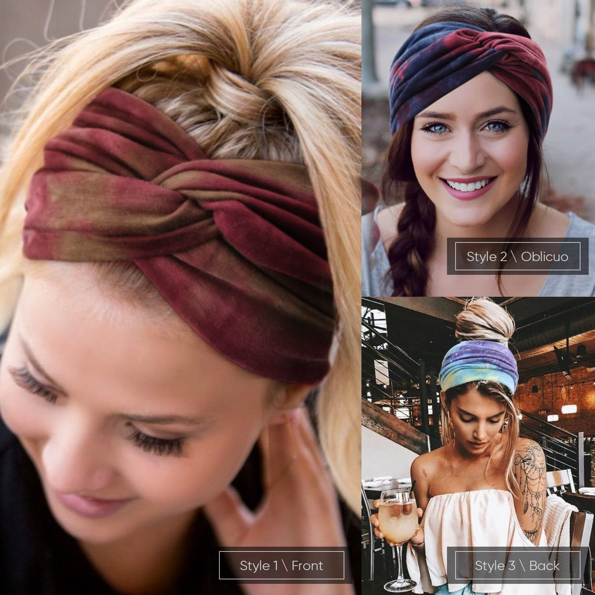 AQOKKA six headbands laid out illustrating color variety for outfits