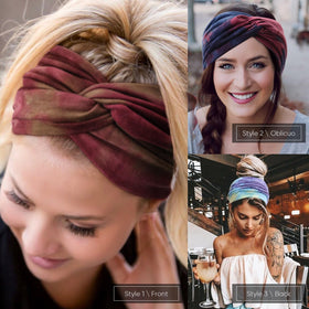 AQOKKA six headbands laid out illustrating color variety for outfits