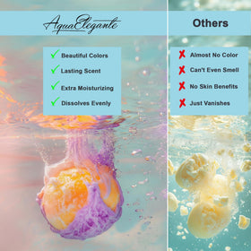 Aqua Elegante label and ingredient list close view showing natural, vegan formulation benefit