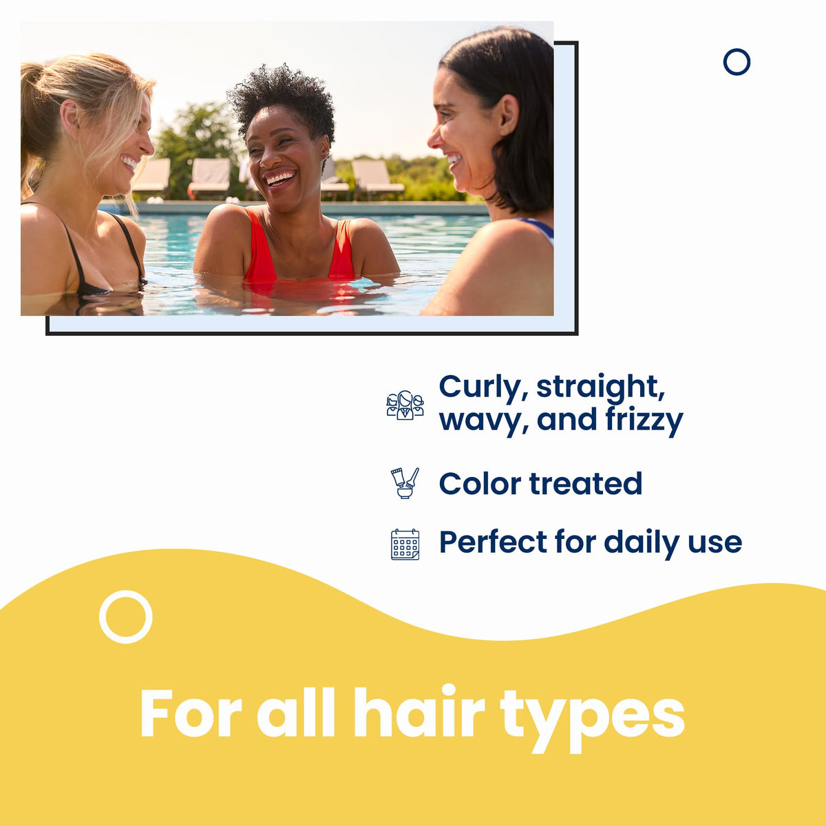 AQUA GUARD before and after hair comparison showing reduced dryness