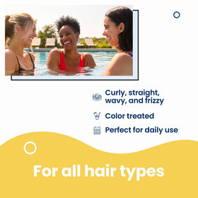 AQUA GUARD before and after hair comparison showing reduced dryness