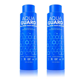 AQUA GUARD front bottle view showing product and family-size benefit