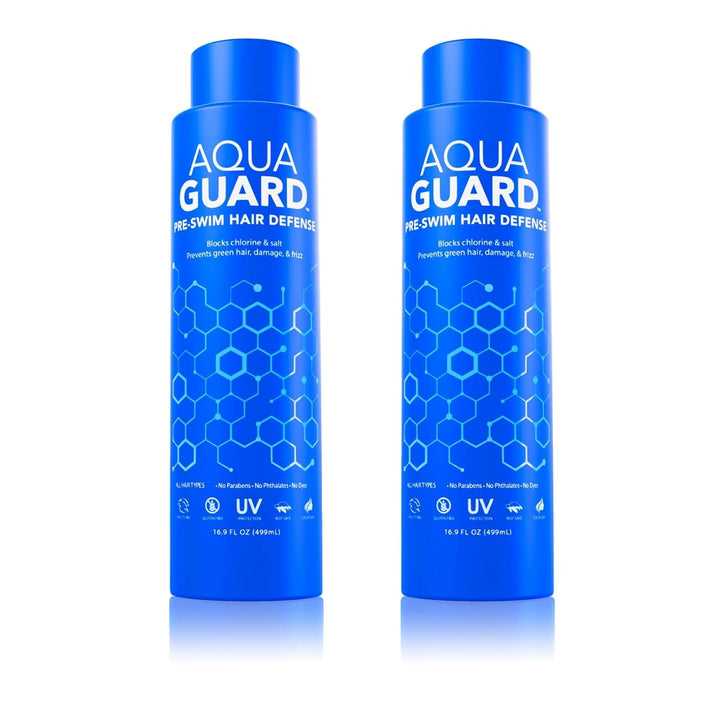 AQUA GUARD front bottle view showing product and family-size benefit