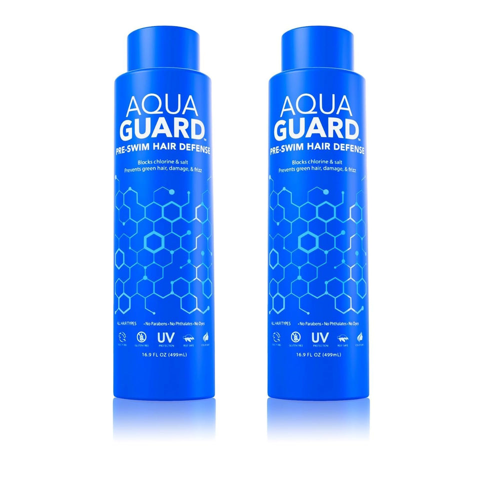 AQUA GUARD front bottle view showing product and family-size benefit