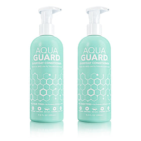AQUA GUARD front packaging showing 9.5 oz bottle and key benefits