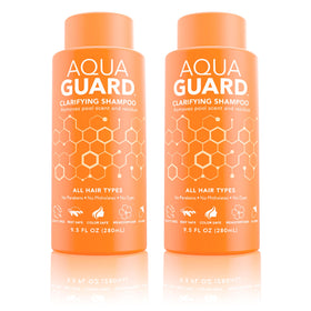 AQUA GUARD front packaging showing clear two-pack and benefits