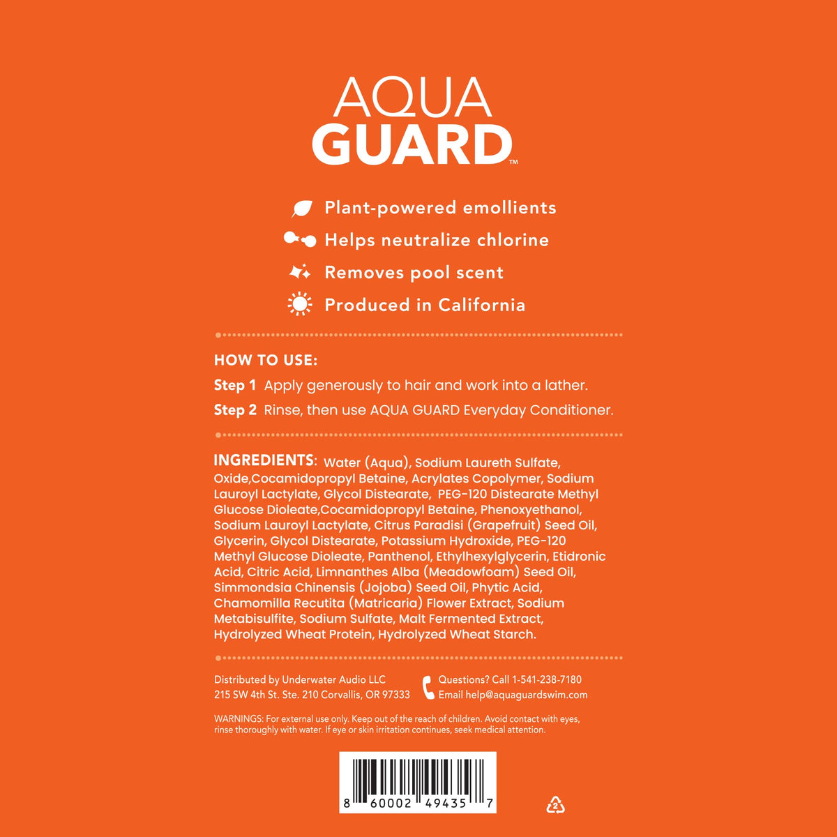 AQUA GUARD bottles styled in bathroom highlighting daily routine benefit