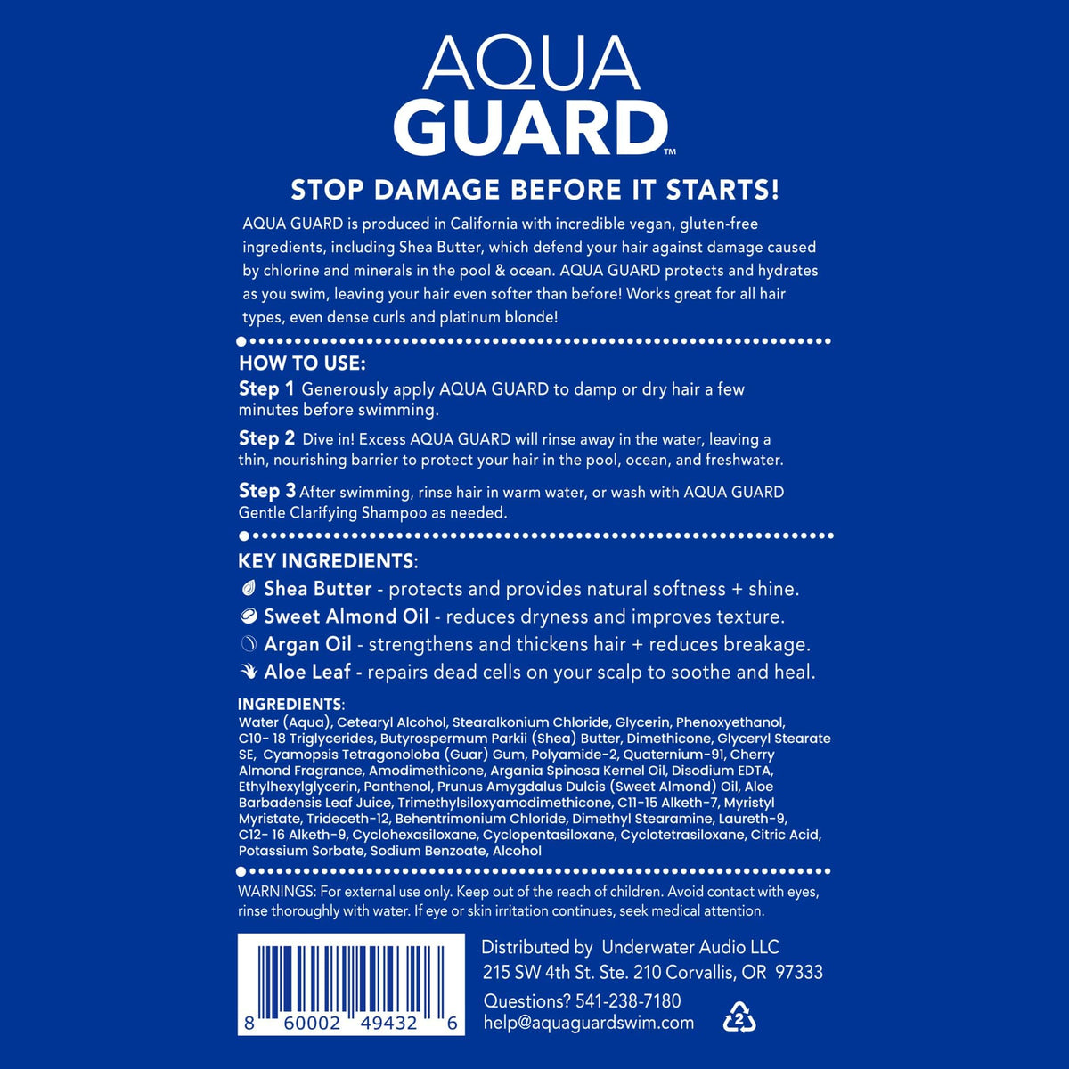 AQUA GUARD poolside lifestyle shot showing pre-swim routine benefit