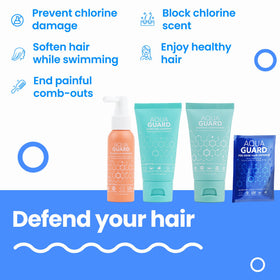 AQUA GUARD packet close-up showing texture and easy single-use benefit