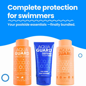 AQUA GUARD pre-swim cream texture close-up demonstrating barrier application