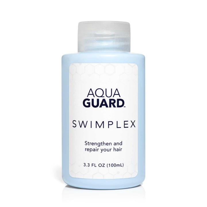 AQUA GUARD SwimPlex front jar showing label and size for clear product identification and trust