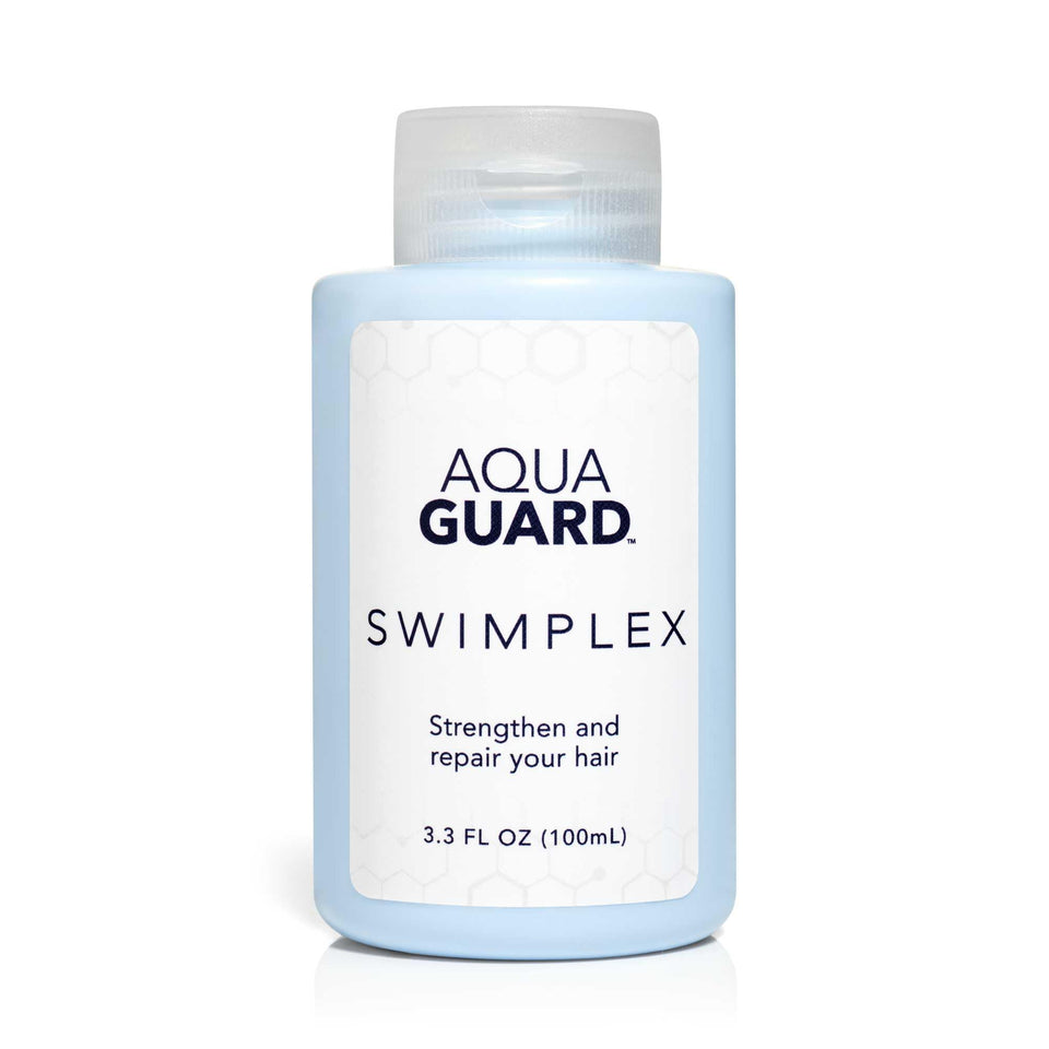 AQUA GUARD SwimPlex front jar showing label and size for clear product identification and trust