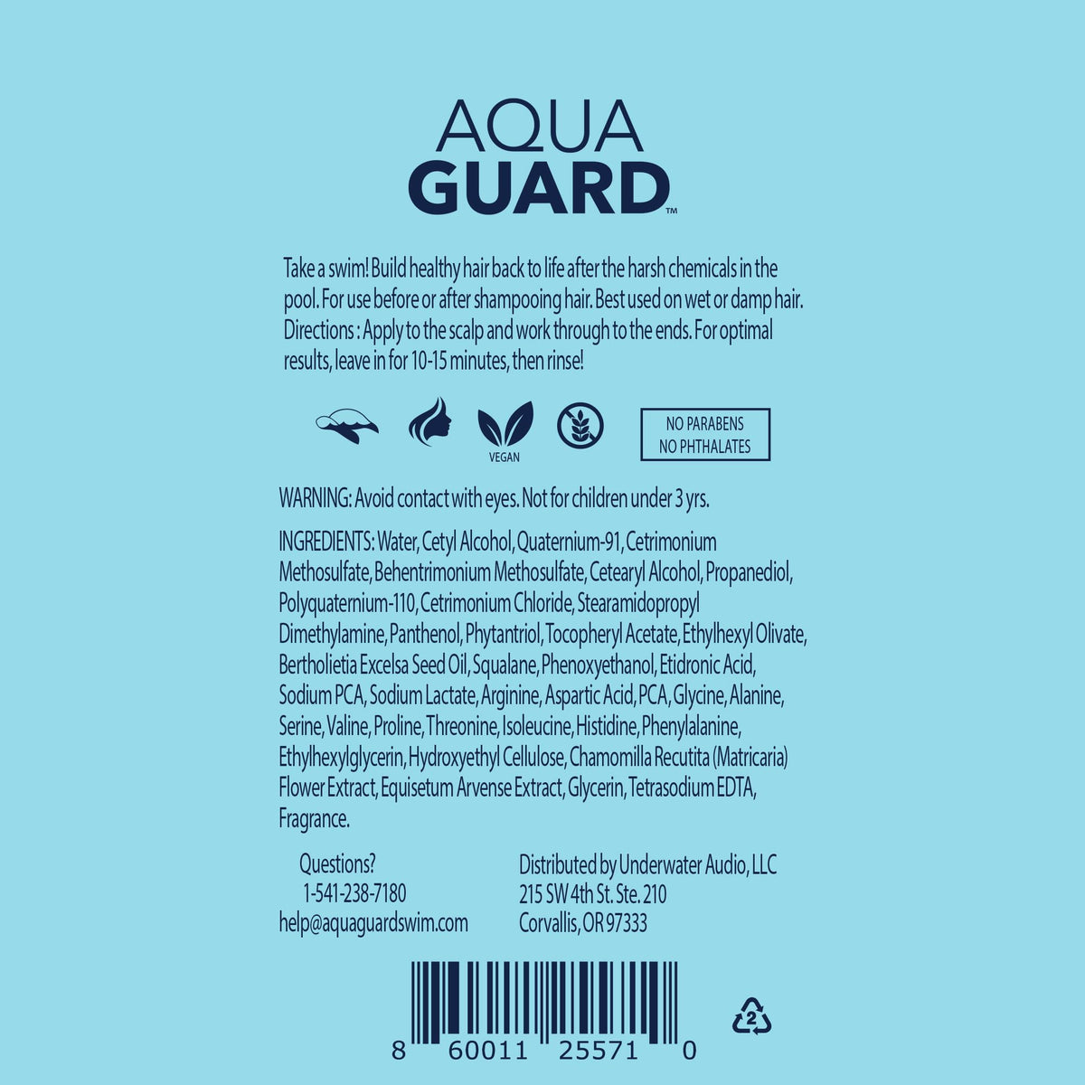 AQUA GUARD SwimPlex poolside lifestyle shot showing protection and repair after swimming