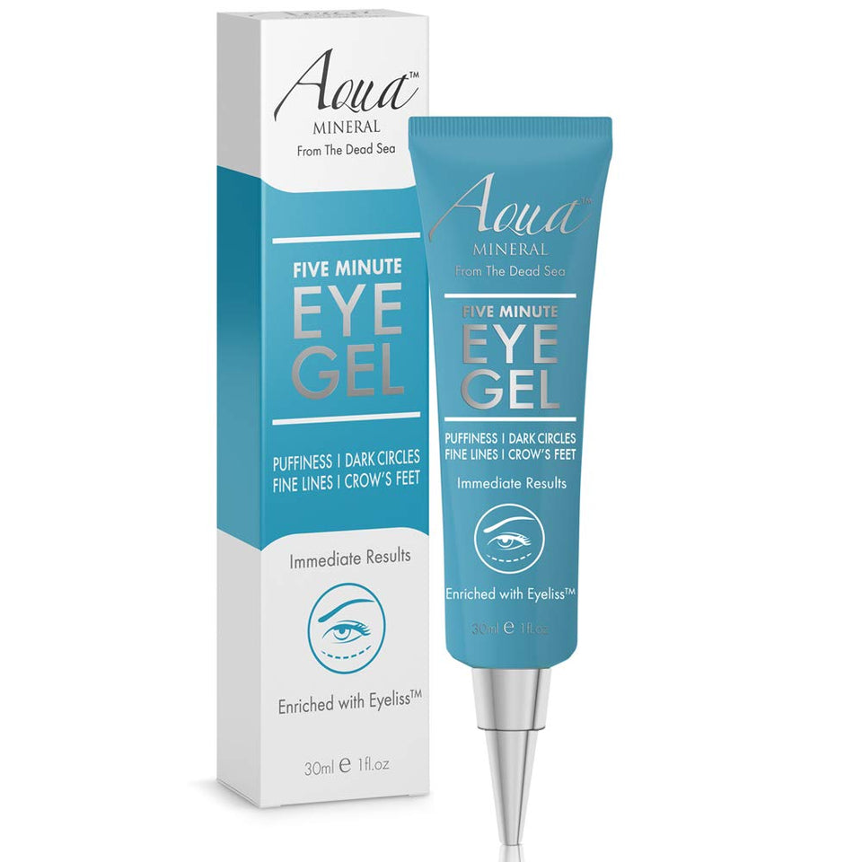 Aqua Mineral front packaging showing compact 1 oz tube and branding with clarity benefit